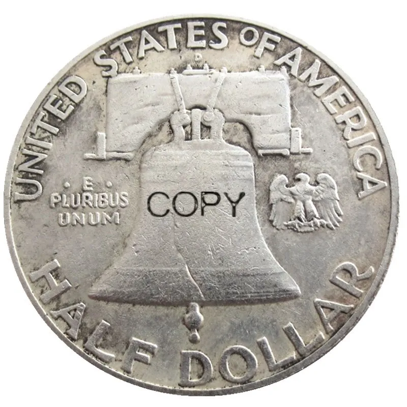 Полный набор(1948-1963) ОСЧС 37 шт. Франклин половина доллара Посеребренная копия монеты