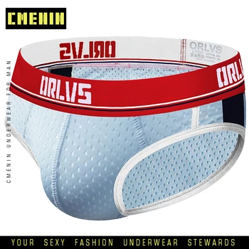 

Sexy Men Underwear Male Panties Briefs Cotton Gay Breathable Jockstrap Mens U Pouch Biniki Underpants Hombre Cuecas OR192