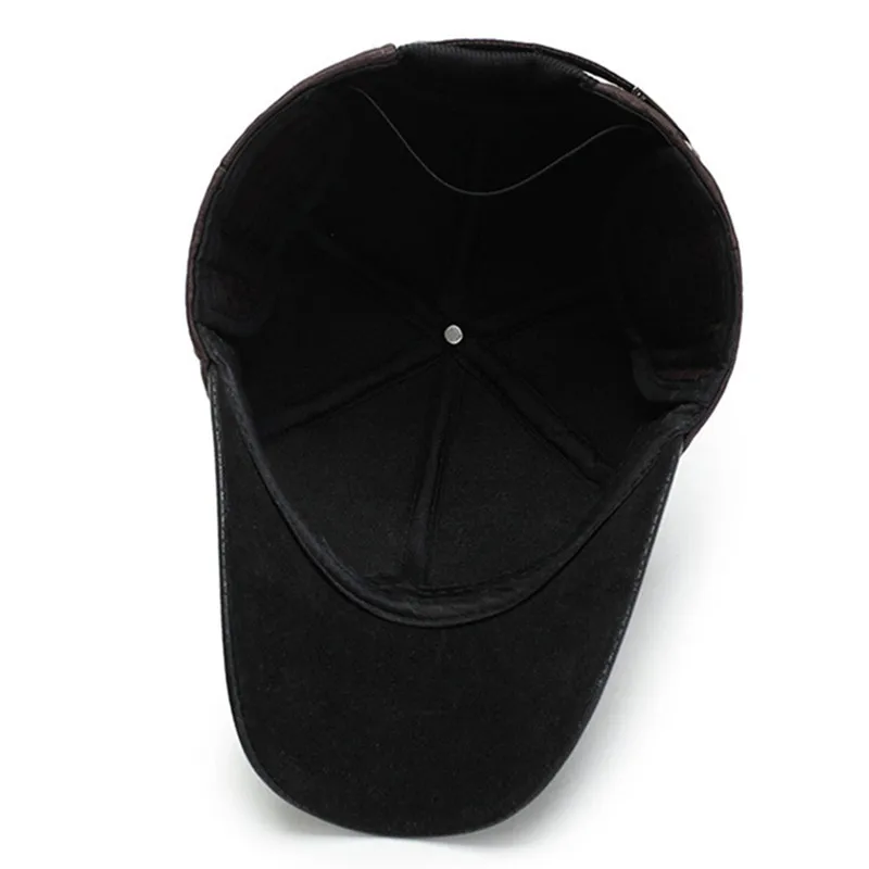 SILOQIN зимняя мужская Толстая теплая Бейсболка s Snapback Кепка Регулируемый размер модные трендовые бренды Кепка папа шапки Мужские зимне наушники шапка