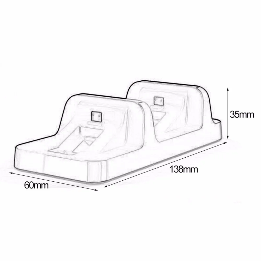 Для PS4 Charging Dock Dual USB Зарядное устройство док-станции Стенд контроллер Зарядное устройство Подставка для PS4 игровой контроллер