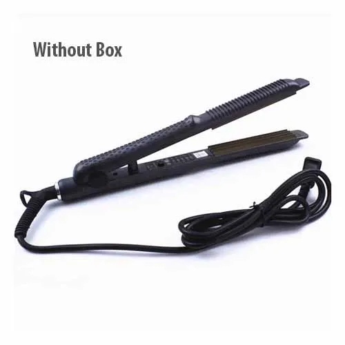 Without Box Профессиональные гофрированные щипцы для завивки волос, щипцы для завивки волос, турмалиновые керамические щипцы для завивки волос, женские Инструменты для укладки - Цвет: Without Box