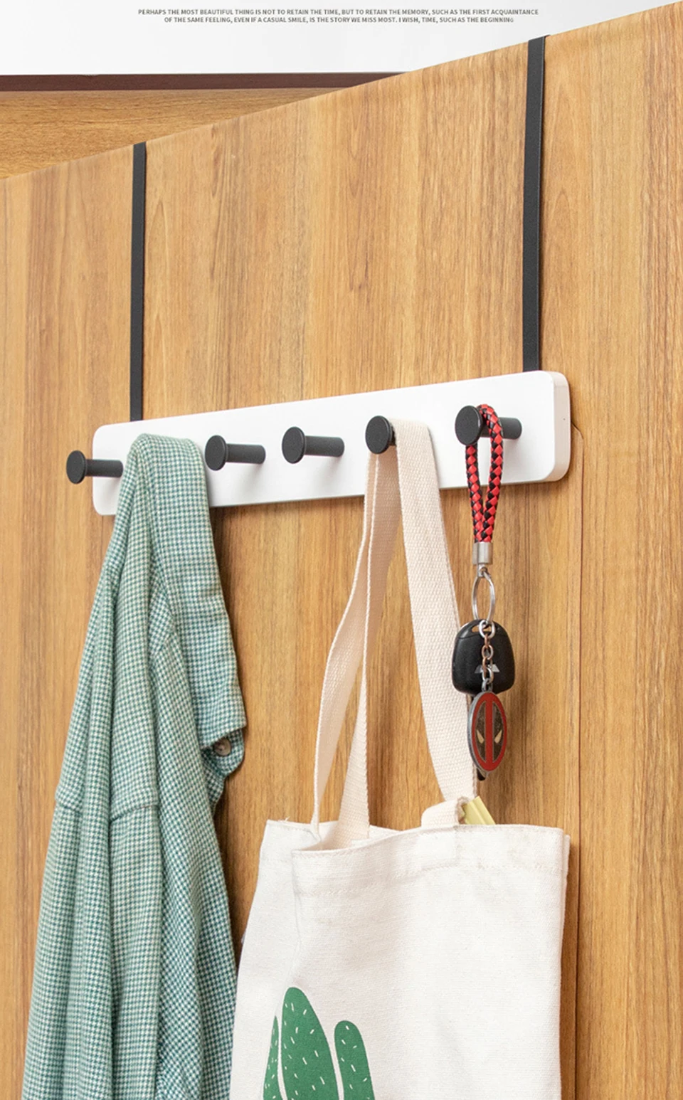 Nordic Metal Door Hook Durable Punch-free Wall Hanging Storage Rack Kitchen Bathroom Hat Towel Clothes Key Hanger Home Organizer