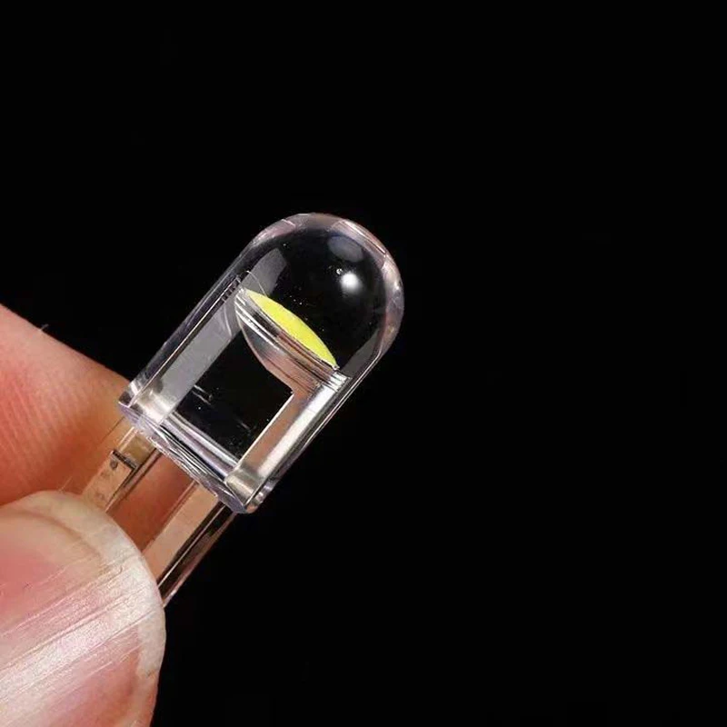 

4 Pcs W5W 194 T10 Glass Housing Cob LED Car Bulb 6000K White Green Blue Red 7 Colors License Plate Lamp Dome Light Bright