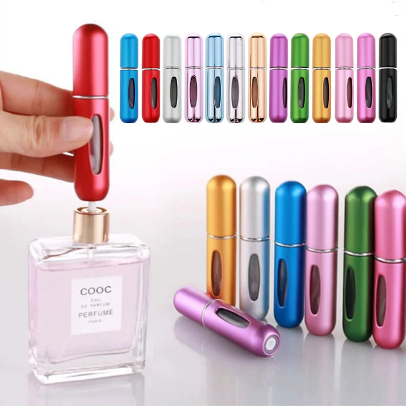 

5ml Refillable Mini Perfume Bottle Portable Perfume Spray Bottles Travel Empty Cosmetic Container Spray Atomizer Bottle