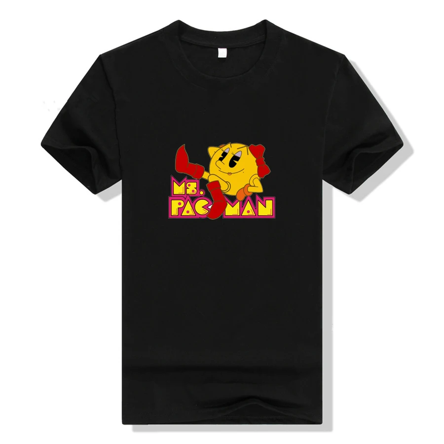 Аниме Pacman футболка Косплей Женская хлопковая Футболка с принтом короткий рукав летний обычный Тройник топы мужские футболки - Цвет: 03