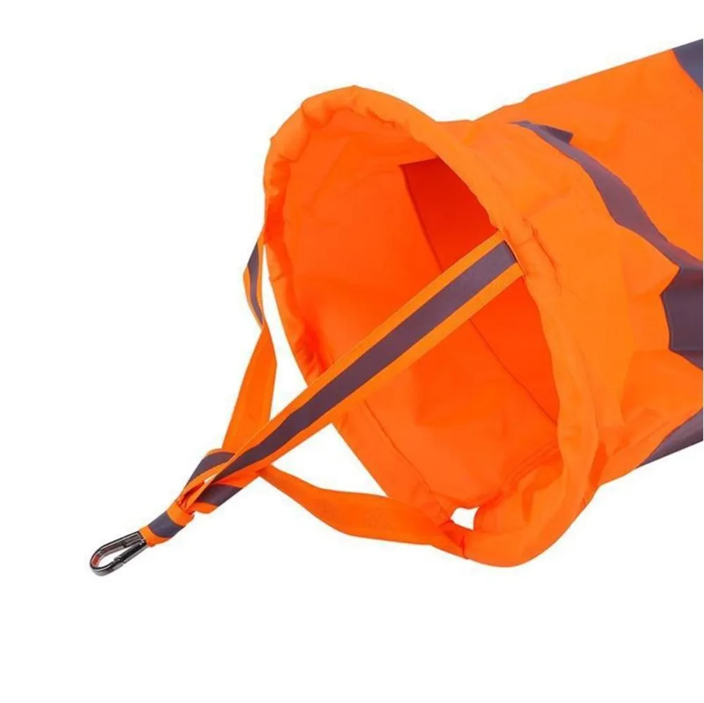 1pcs Airport Windsock Wind Measurement Long Reflective Rip-stop Outdoor Rainbow Wind Measurement Sock Bag With Belt Newest