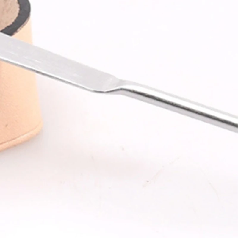 Ручка-аппликатор для склеивания масла из нержавеющей стали с двойной головкой DIY, прочный клей, уплотнительная масляная щетка, кожаный инструмент