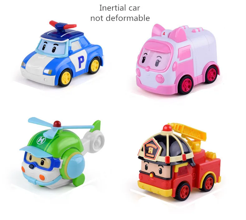 4pcs 4 шт./6 шт. Robocar Корея Робот детские Игрушки Трансформеры-Аниме Фигурка Супер Крылья поли игрушки для детей Playmobil Juguetes - Цвет: 4pcs