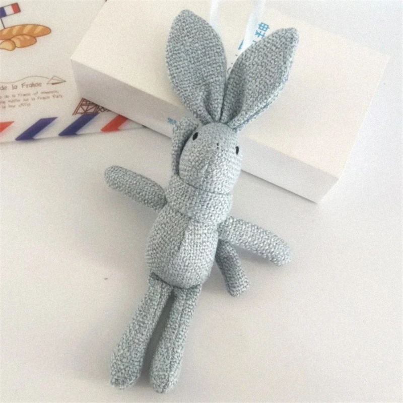 Плюшевая игрушка желанный Кролик Кукла льняной длинноногий Кролик сумка подвеска в форме букета diy шарф кролик кукла