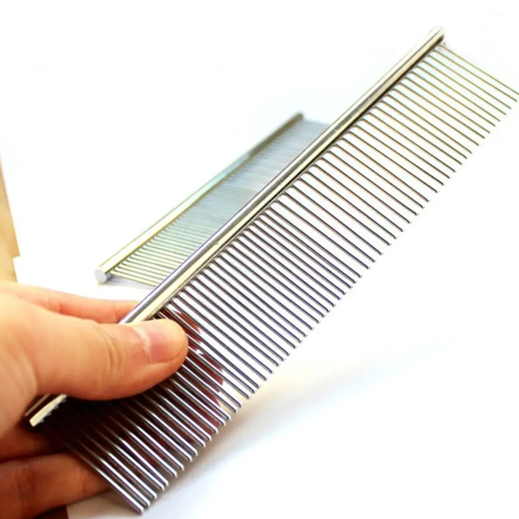Pet Comb Stainless Steel Pet Dog Cat Pin Row Comb