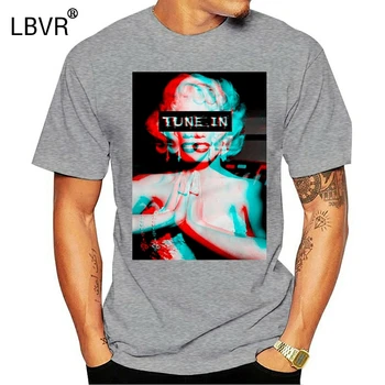 

T Shirt Trippy Psychedelic Marilyn Monroe Tune In Drop Out Lsd Acid New Men's New Fashion Funny Summer Casual Design T Shirt