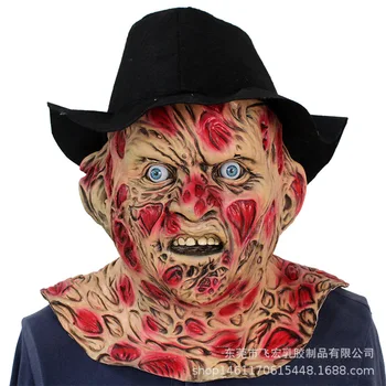 

New Hot Realistic Adult Party Costume Horror Mask Deluxe Freddy Krueger Mask Scary Dance Carnival Cosplay Zombie Mask