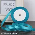 Peacock Blue ribbon
