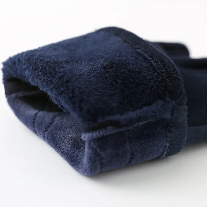 Winter new women's suede touch screen warm gloves fashion Korean version of hairy ball decoration windproof cycling gloves