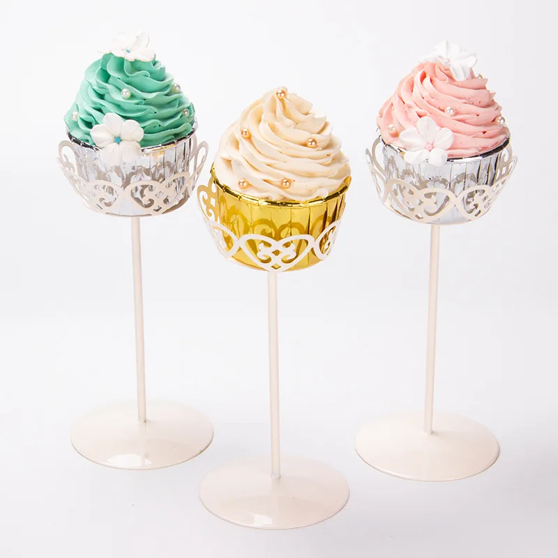 1pc Single high-sputage cupcake display fruit snack Wedding/Birthday Party Dessert Table Cake Rack Cupcake cake decoration