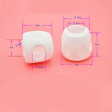 4 шт. для детей, защита от столкновений, Детский защитный многоразовый чехол на дверные ручки, Съемный Декор для дома