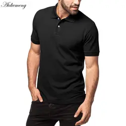 Хлопковая футболка Мужская манжета короткий рукав деловой с короткими рукавами короткий рукав мужская рубашка