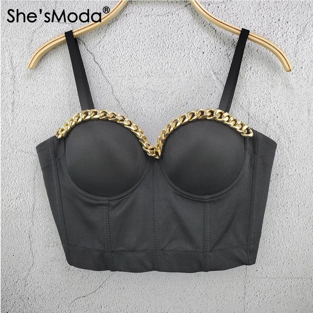 metal chain bustier corset (2)