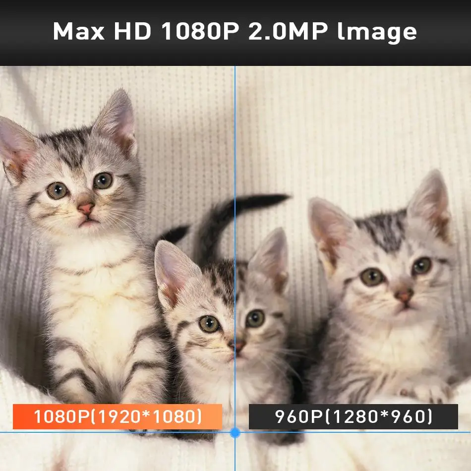 Беспроводная ip камера Hiseeu 2 МП Wi Fi 1080P ночное видение IP Сетевая видеонаблюдения