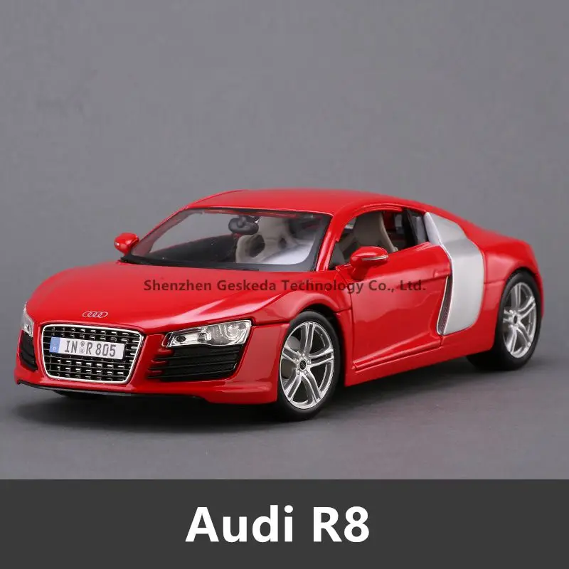 Maisto 1:18 Audi R8GT модель автомобиля из сплава Модель автомобиля украшение автомобиля коллекция Подарочная игрушка литая модель игрушка для мальчиков - Цвет: R8