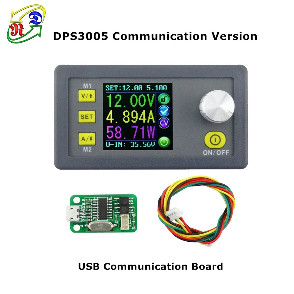 DPS3005 USB RD DPS3005 функция связи Постоянное Напряжение Ток понижающий модуль питания Преобразователь напряжения ЖК-Вольтметр 30 в 5A - Цвет: DPS3005 USB