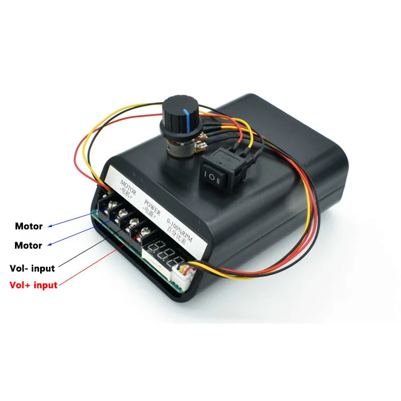 PWM dc контроллер скорости двигателя max 60A CW CCW цифровой дисплей 0~ Регулируемый модуль привода вход 10V~ 55V