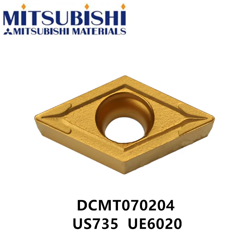 Mitsubishi DCMT070204 US735 DCMT070204-MV UE6020 твердосплавные вставки токарный станок с ЧПУ Резак S12M-SDQCR07 сверлильный стержень сталь DCMT0702