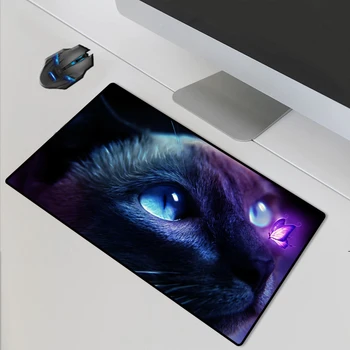 

Yuzuoan XXL Computer Player Control Speed Large Game Mouse Pad Cute Cat Office Locking-edge Thick PC Pad DIY Custom Picture Size