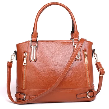 

Women Leather Handbags Vintage Designer Shoulder Messenger Bag Casual Crossbody Slung Tote Big Bag Ladies 2019 Hot