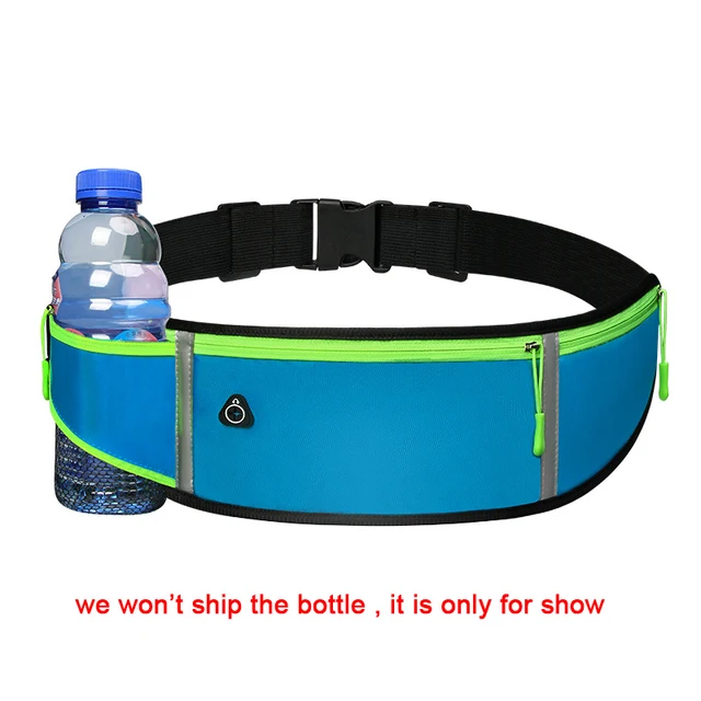 Running waist bag Belt Bag Men Gym Women Sports Fanny Pack Cell Mobile Phone for Running Jogging Run Pouch Hydration Cycling Bag blue -1