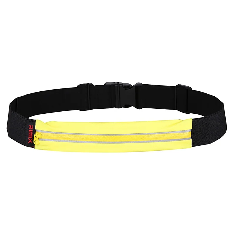 yellow Double pocket На открытом воздухе водонепроницаемая поясная сумка Мобильный пояс для бега живота сумка для женщин для спортивного зала и фитнеса сумка, держатель для телефона спортивные аксессуары - Цвет: yellow Double pocket