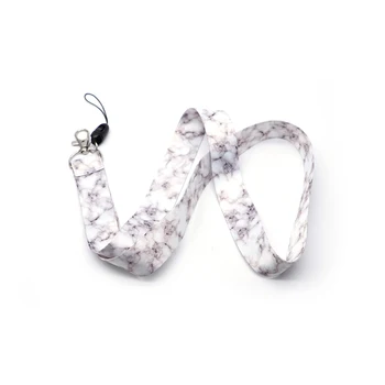 

30pcs/lot Marble Lanyard Teacher Lobster Clasp Ribbon Necklace Strap DIY Key USB Badge Holder Hang Rope Lanyard D22