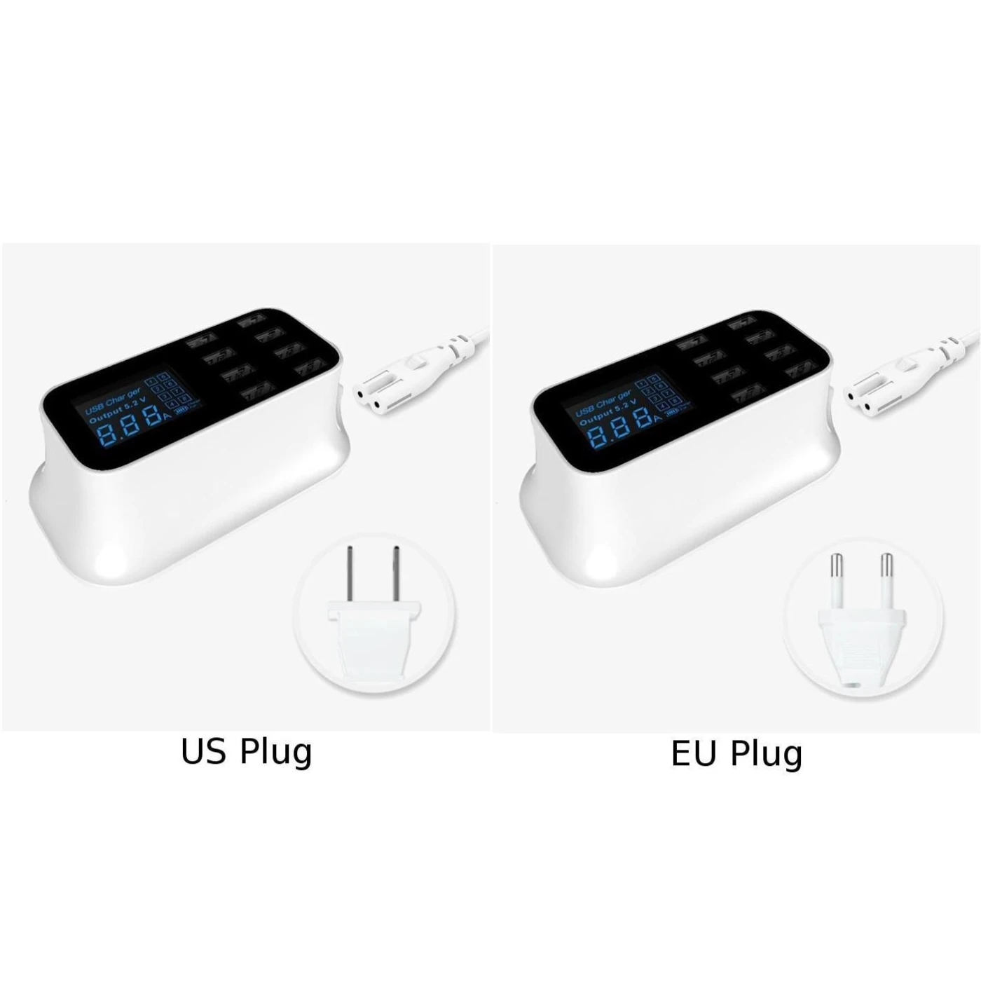 8 вспомогательное устройство для USB адаптер-разветвитель розетки зарядки ЖК дисплея компьютера зарядное устройство для смартфона