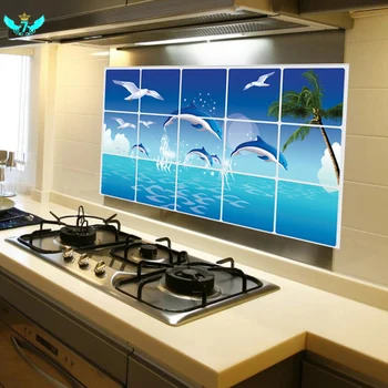 

Waterproof Anti-oil Stain Lecythus Kitchen Decoration Wall Sticker Tile Decal DWH5