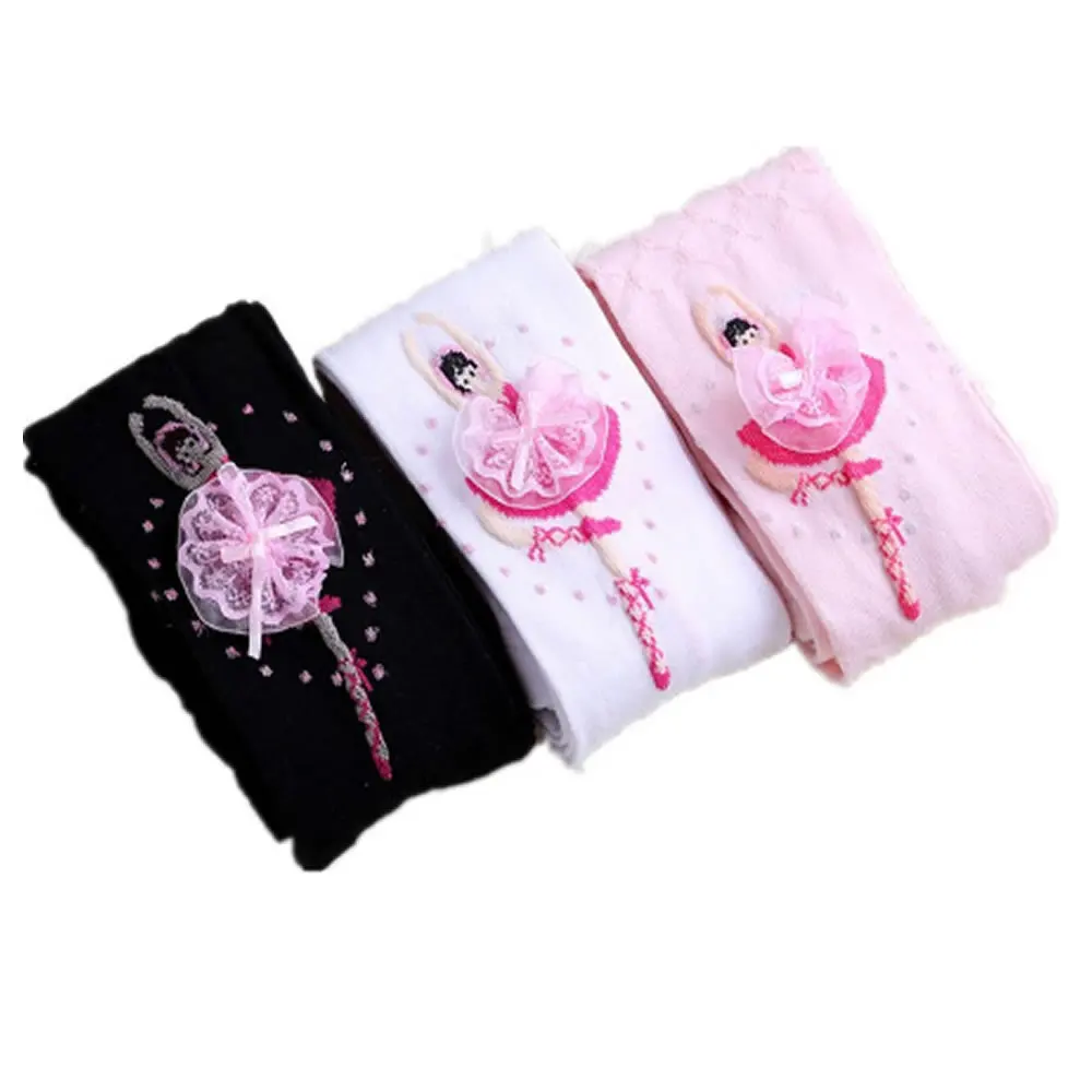 Children Pantyhose Kids Girl Spring and Autumn Ballet Tights White Stockings