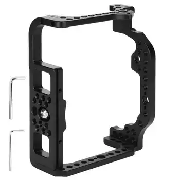 

Camera Cage Aluminium Alloy Protection Case with Cold Shoe Mount Fit for Canon EOS R Cameras Hot