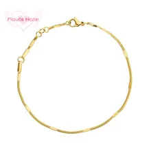 Mavis Hare KANANI Гладкий Змеиный браслет из нержавеющей стали Змеиный коллекционный браслет-цепочка как модный женский подарок на день матери