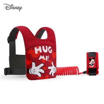 

Disney Anti Lost Wrist Leash Baby Safety Cartoon pink Backpack Breathable Adjustable Harness Toddler Wristband Walking Assistant