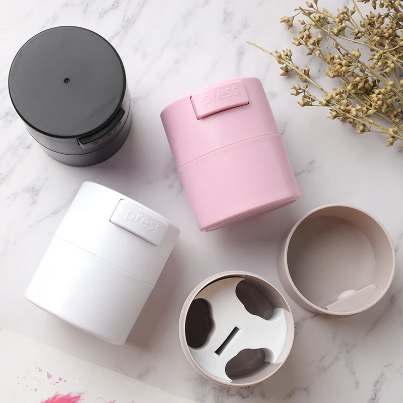 

4 Цвета матовый клей для ресниц резервуар контейнер клей стенд с активированным углем закрытый ящик для хранения баночка для косметики аксессуары