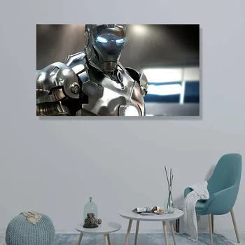 

Handsome Man Framed LED Induction Light Painting Wall Pictures for Living Room Canvas Wall Art