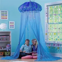 Детская противомоскитная сетка принцесса комната кровать Декор Медузы форма занавеска Навес Лето москитная сетка