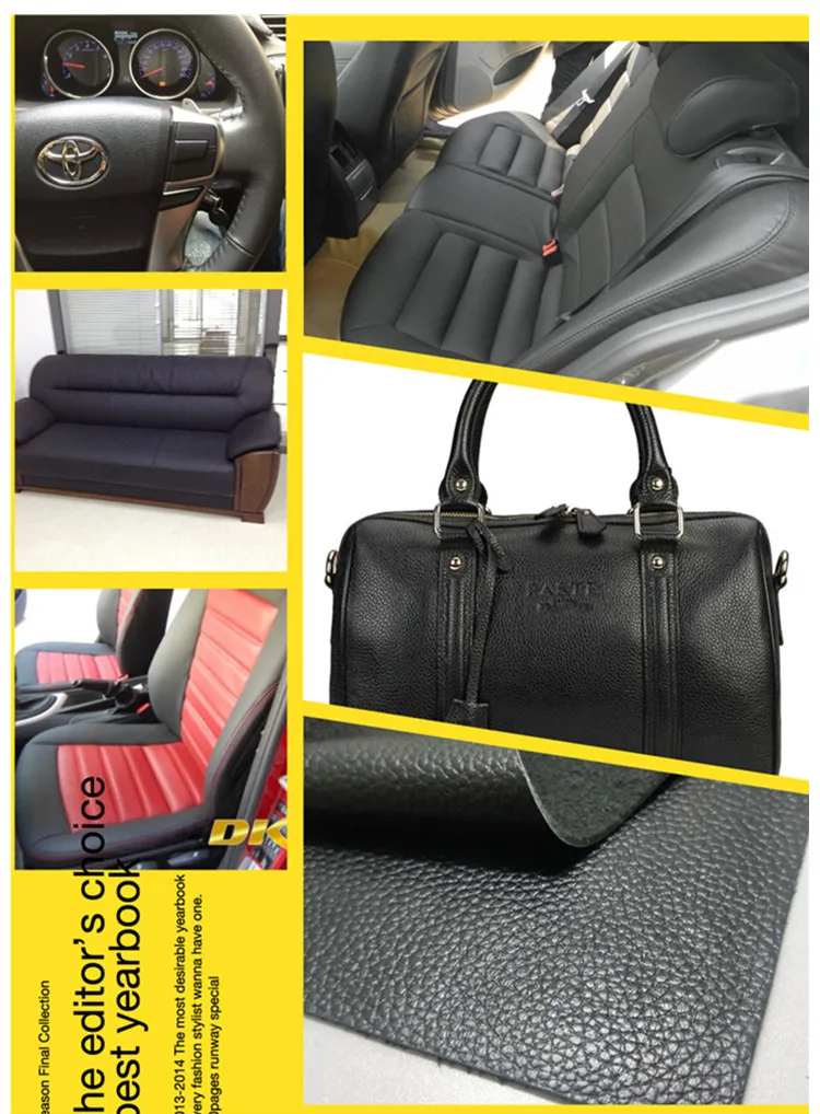 Leather material Leather fabric 1.3-1.5mm thick cowhide DIY lychee pattern