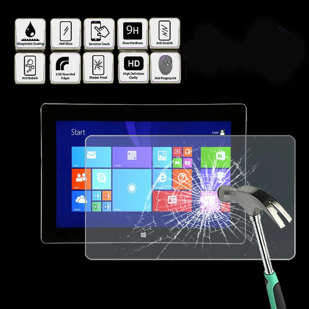 Закаленное стекло для планшета Microsoft Surface 2 RT защита экрана от отпечатков пальцев |
