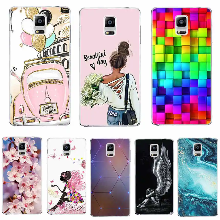 Custodia Per Samsung Galaxy Note 4 Note4 Custodia Cover Silicone Morbido Tpu Indietro Per Fundas Custodia Per Telefono Samsung Galaxy Note 4 N9100