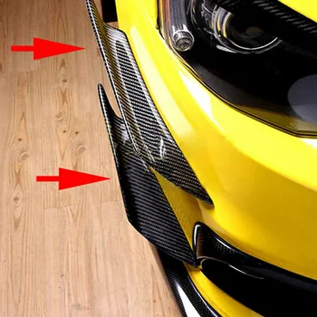 

Universal Spoiler Anti-UV Carbon Fiber Black 4pcs L/R Bumper Fin Shunt