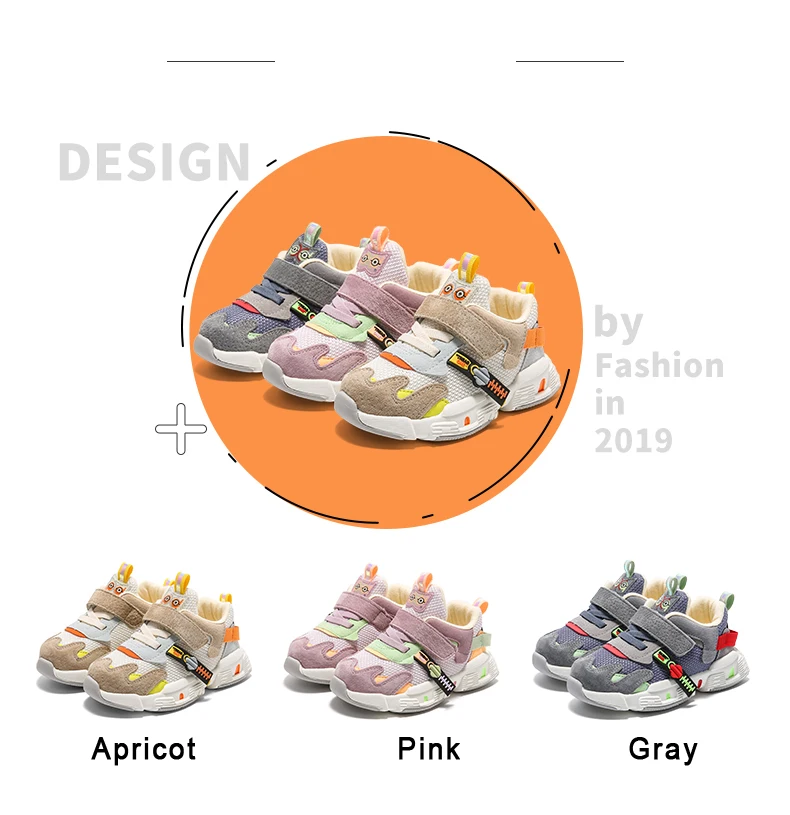 Spring Toddler Casual Sneakers Children Sport Sneakers Baby Girls Mesh Brand Shoes Boys Genuine Leather Sneakers Trainers