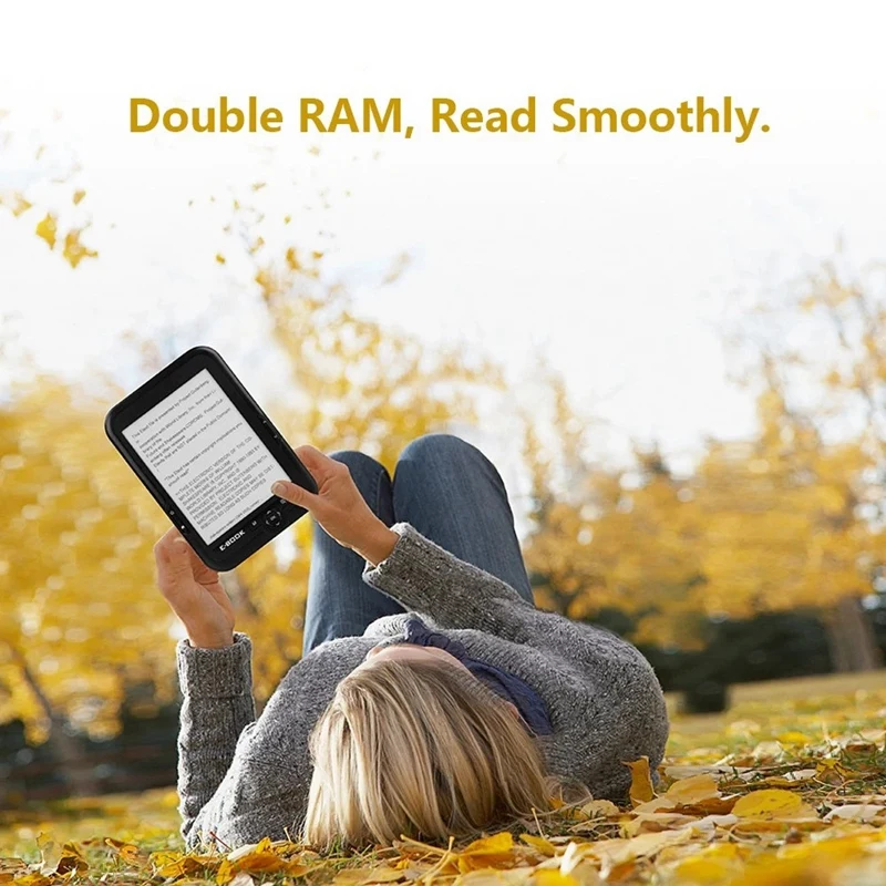 BK 6006 Portable E Book Reader 8GB E Ink 6 Inch Multifunction EReader 800X600 High Resolution Display Sn 300DPI