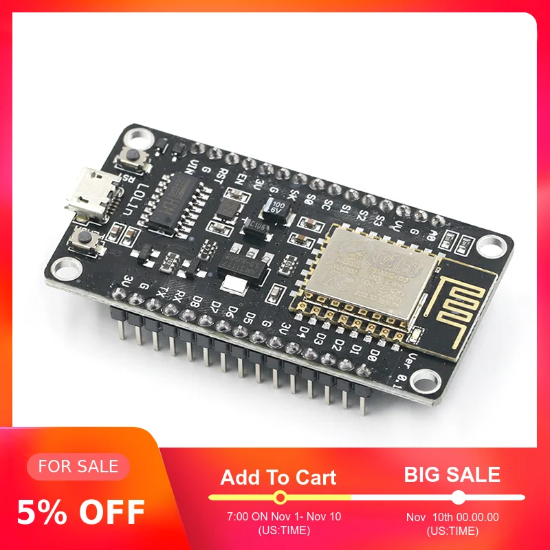 V3 беспроводной модуль NodeMcu 4 м байт Lua wifi Интернет вещей макетная плата на основе ESP8266 ESP-12E для arduino CP2102