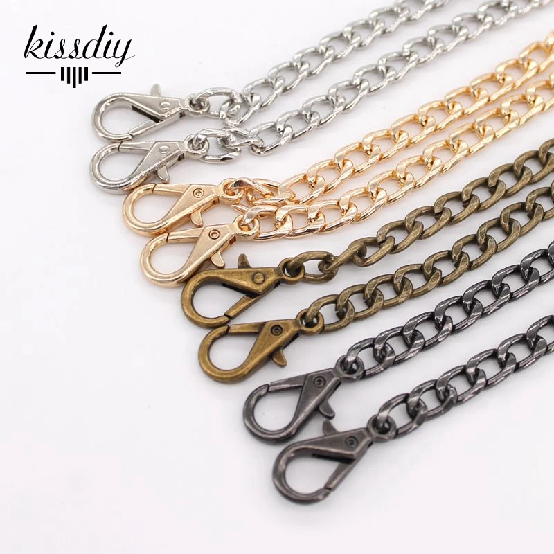 40-120cm Handbag Metal Chains Shoulder Strap Chain Gold Silver Bronze Black Handles Bag Accessories Chain - Bag Parts & Accessories AliExpress