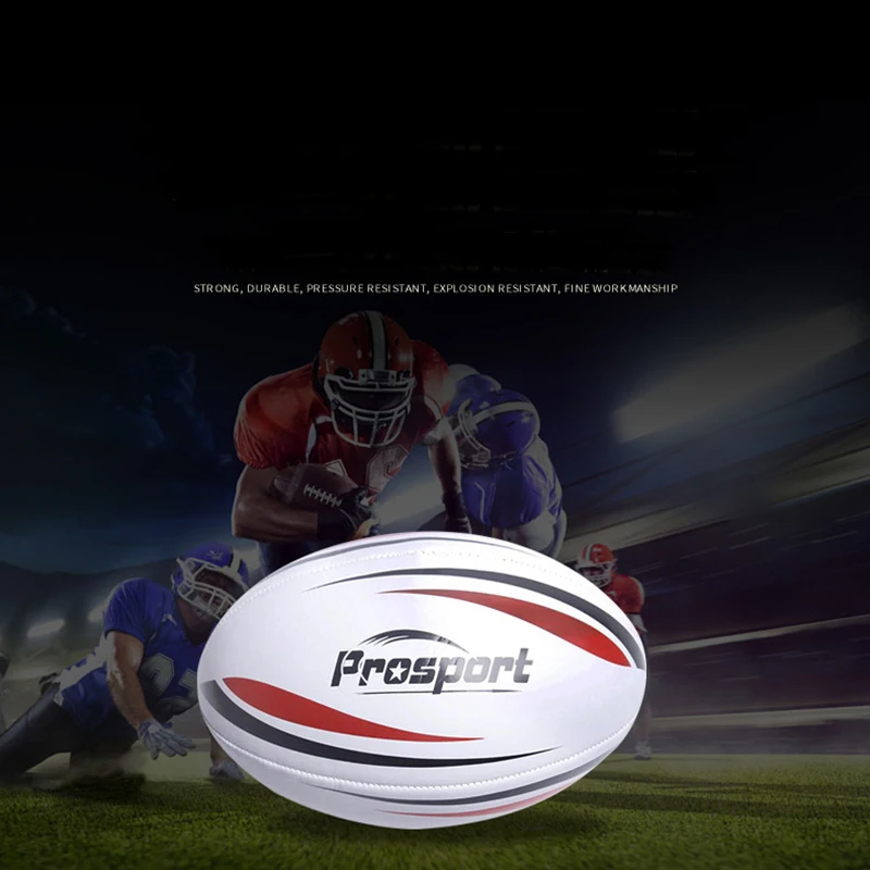 

Rugby Standard Size 9 Training Football Child And Adolescent Competition Soft PU Machine Stitched Rugby